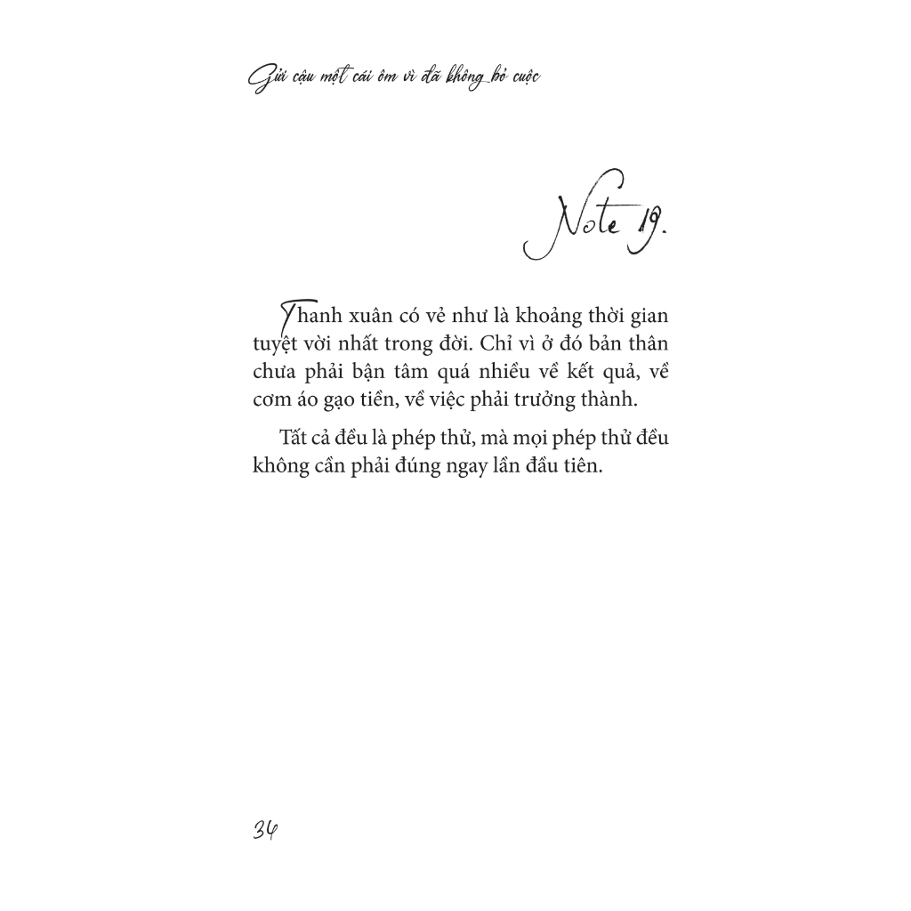 Sách Gửi Cậu Một Cái Ôm Vì Đã Không Bỏ Cuộc - Bản Quyền