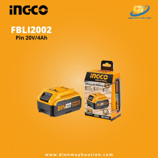 Pin lithium 20v/4.ah ingco fbli2002