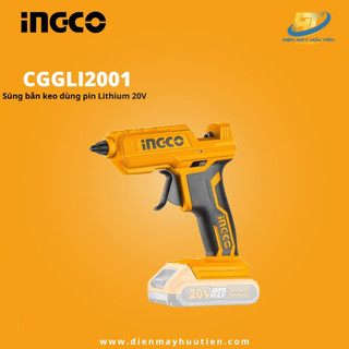 Súng bắn keo dùng pin lithium 20v ingco cggli2001