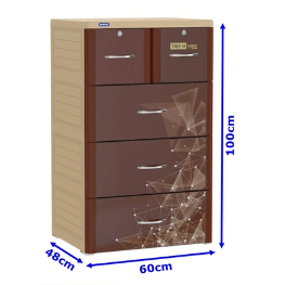 Tủ Tabi - M Duy Tân 4 Ngăn Chòm Sao - Nâu - HÀNG CHÍNH HÃNG