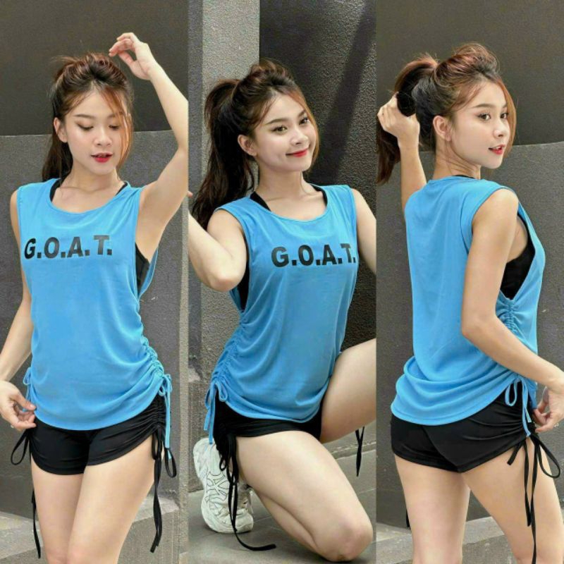 Áo tank top lưới mặc ngoài áo bra tập thể thao
