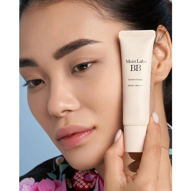 Kem nền trang điểm che phủ dưỡng ẩm Meishoku Moist Labo BB Essence Cream SPF50+ PA++++ Nhật