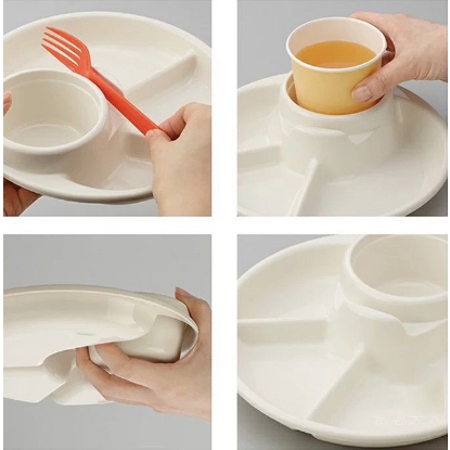 Khay Ăn Dặm BLW Khay Chia Khẩu Phần Ăn Cho Bé Inomata Nhật Bản 1420