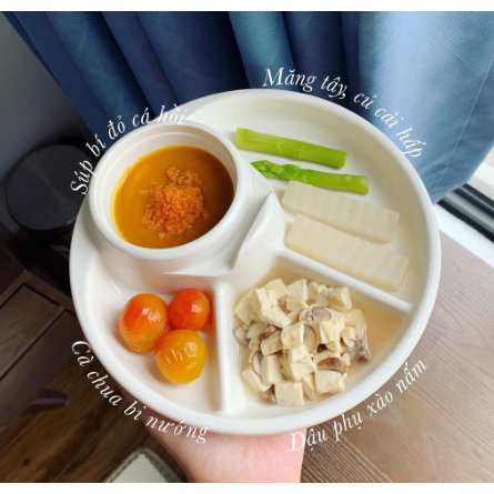 Khay Ăn Dặm BLW Khay Chia Khẩu Phần Ăn Cho Bé Inomata Nhật Bản 1420