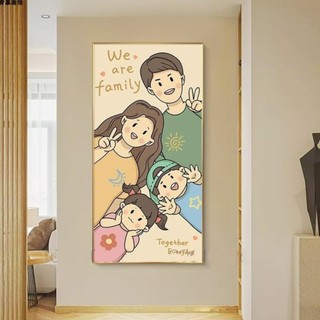 Tranh tráng gương gia đình yêu thương hạnh phúc
