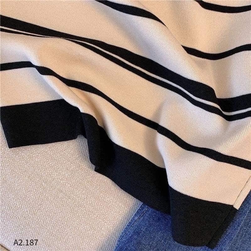 Áo khoác cardigan len kẻ Ce.line