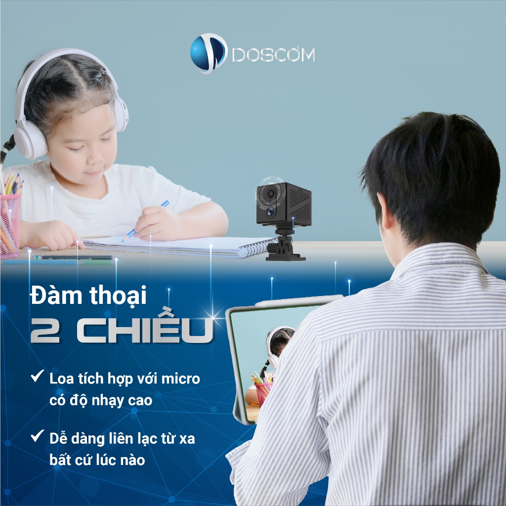 Camera 4G DOSCOM DA1 Pro - Dùng Mạng 4G, Pin Tối Đa 15 Ngày, Full HD 2mp