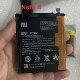 Pin xiaomi redmi note 4 / bn41 zin new dung lượng 4000mah bao test