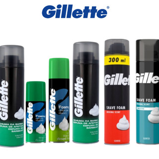Kem cạo râu 175g menthol lemon gillette foamy shaving foam / bọt cạo râu gillette schiuma da barba 300ml