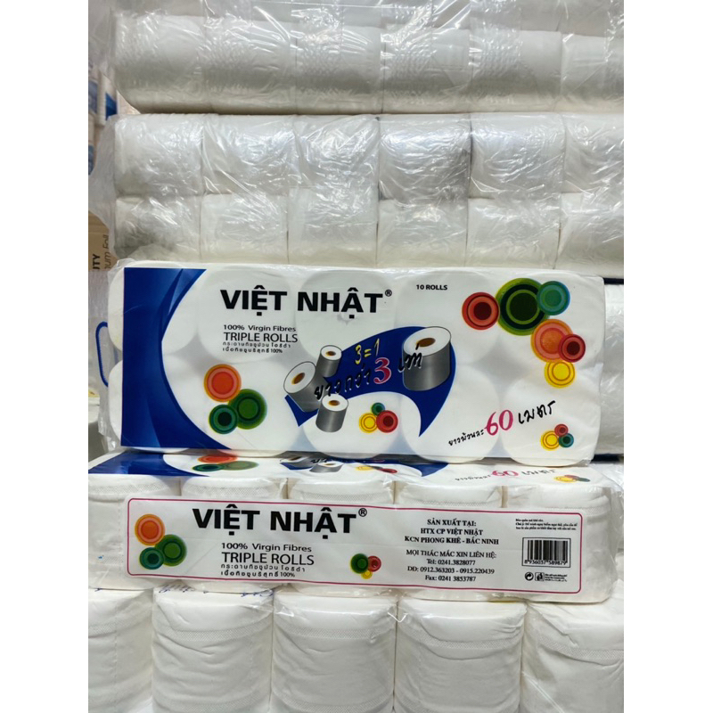 LỐC 10 CUỘN VỆ SINH VN 4 LỚP 800GR