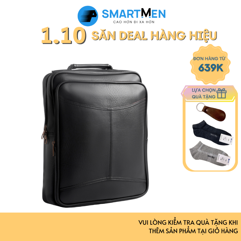 Balo da cao cấp SMARTMEN BDA-02 Đen