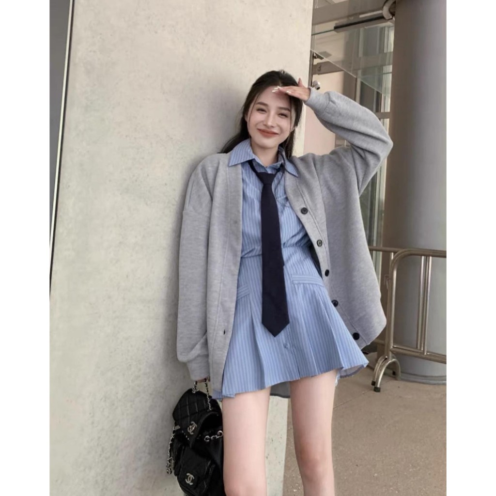 Áo cardigan basic hàn quốc