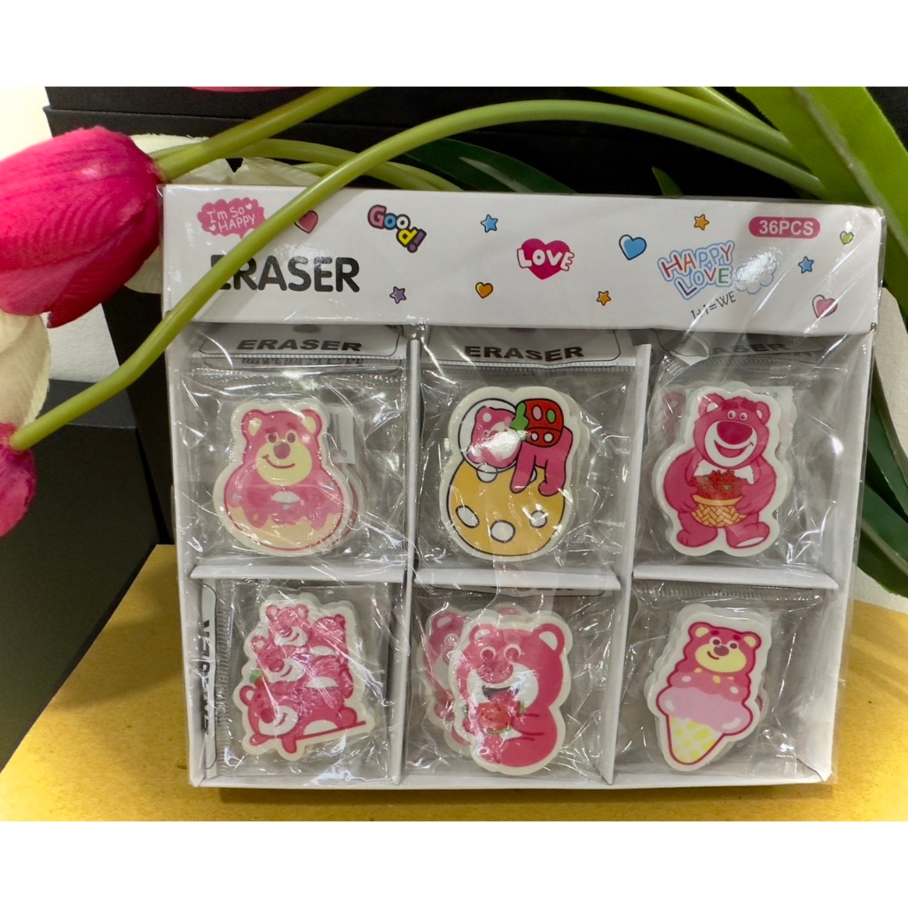 Túi 1 gôm  hình gấu dâu lotso