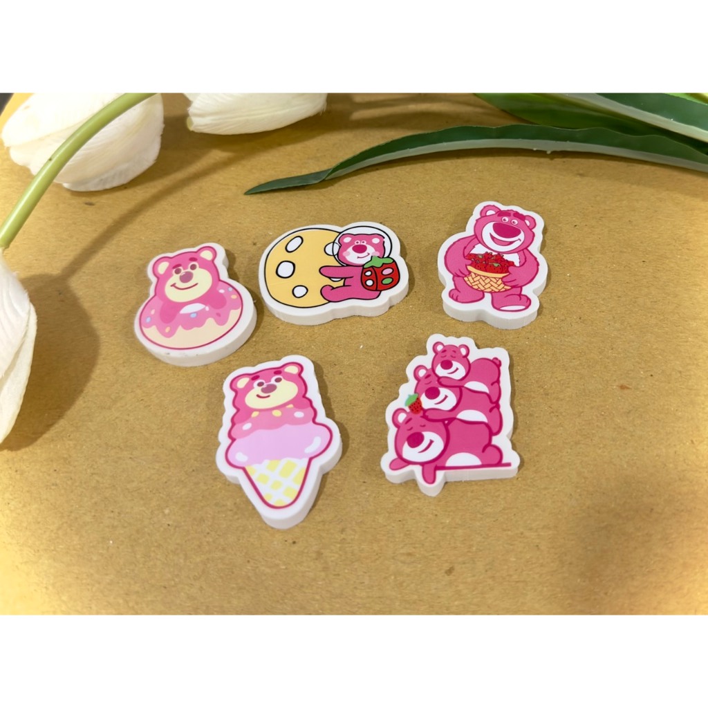 Túi 1 gôm  hình gấu dâu lotso