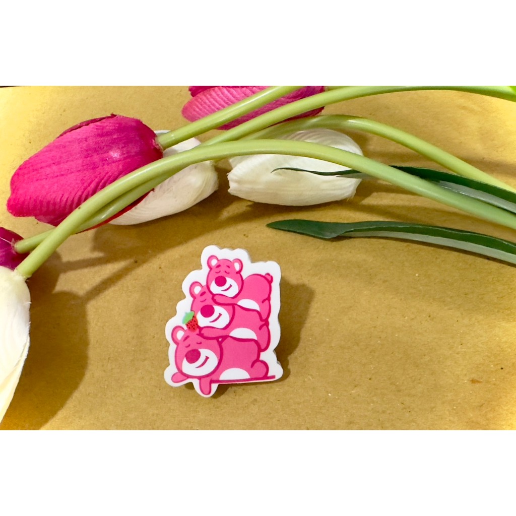 Túi 1 gôm  hình gấu dâu lotso