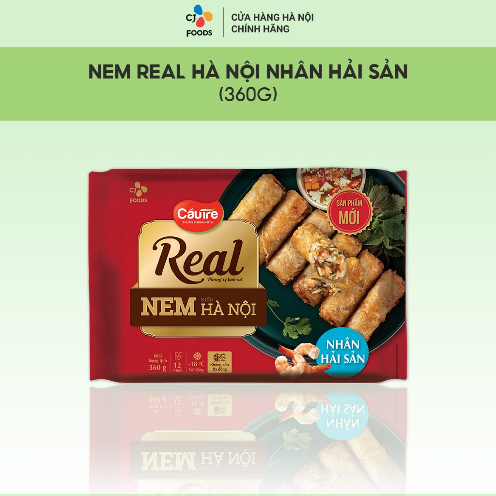 Nem Hà Nội Cầu Tre REAL 360g - nhân Thịt/ nhân Hải Sản