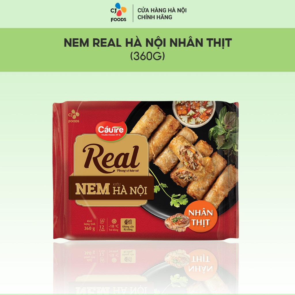 Nem Hà Nội Cầu Tre REAL 360g - nhân Thịt/ nhân Hải Sản