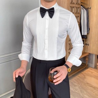  Áo Sơ Mi Nam Dài Tay Cao Cấp Harold Tuxedo Season 1 Thiết Kế Sang Trọng Cotton Thoáng Mát, Chống Nhăn, Đứng Form