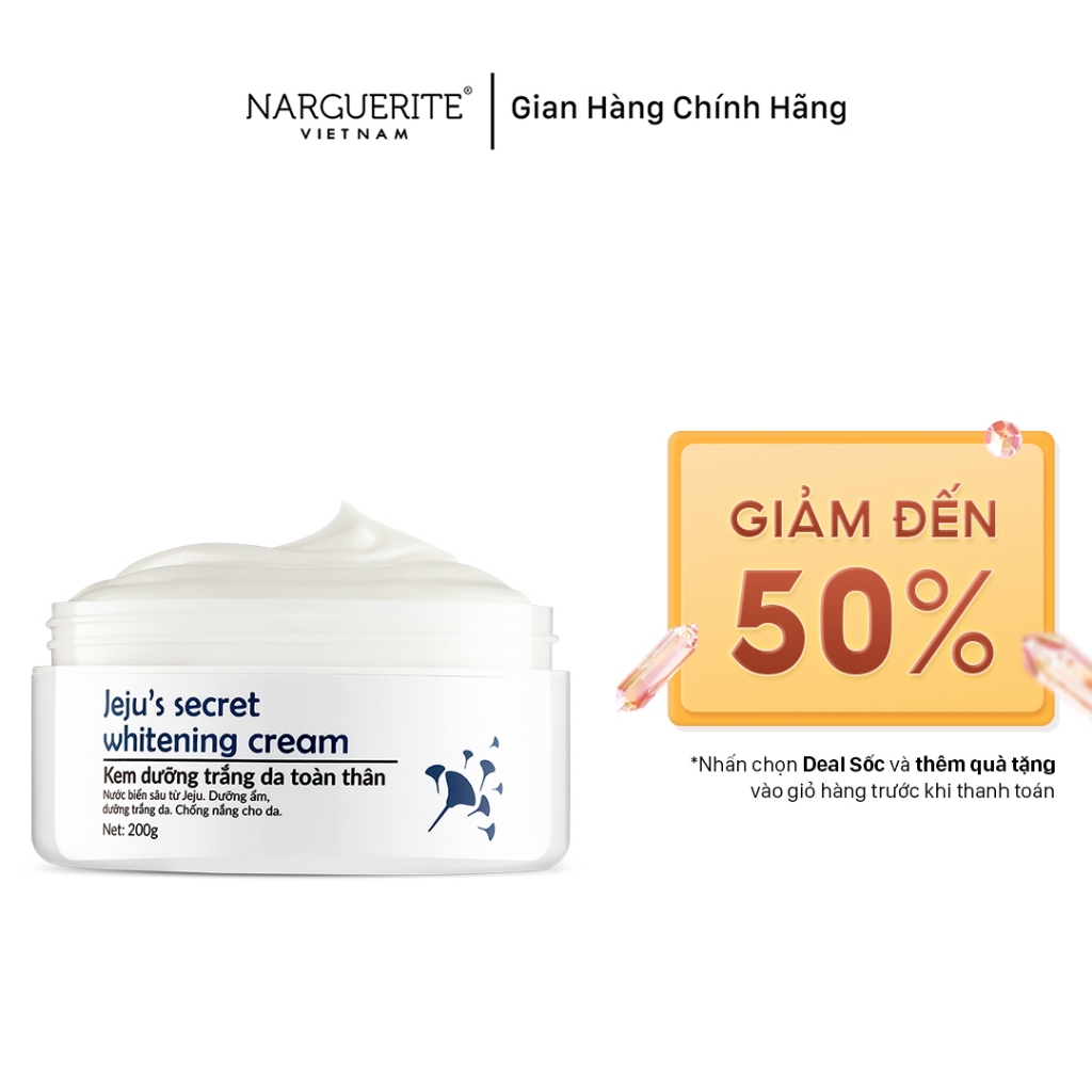 Kem dưỡng trắng da toàn thân Narguerite Jeju's Secret Cream 200g