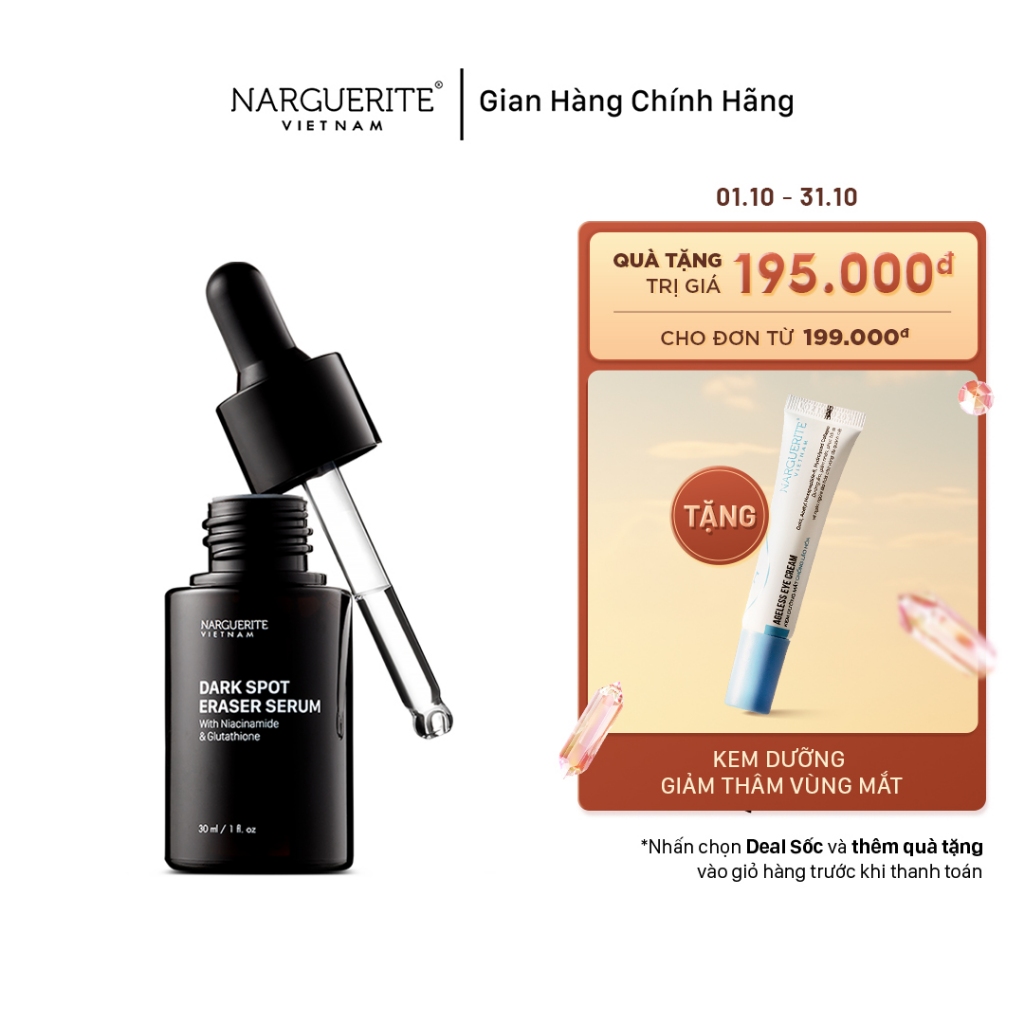 Serum giảm nám tàn nhang Narguerite Dark Spot Eraser Serum (Niacinamide & Glutathione) 30ml