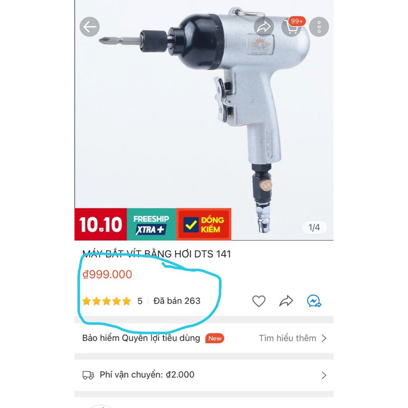 Súng bắn vít hơi nhật bãi