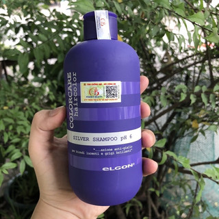 Dầu gội xả tím khử vàng Elgon giữ màu tóc tẩy, nhuộm 10ml-100ml-300ml