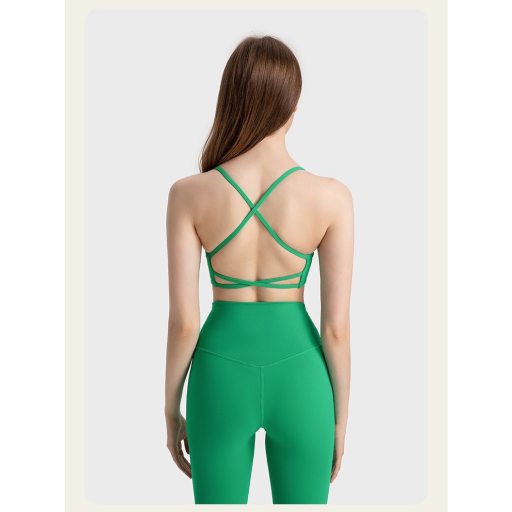 Set tập Yoga đan dây sexy chất liệu thun lạnh hàng Lulu cao cấp quảng châu _ Lulu Shop