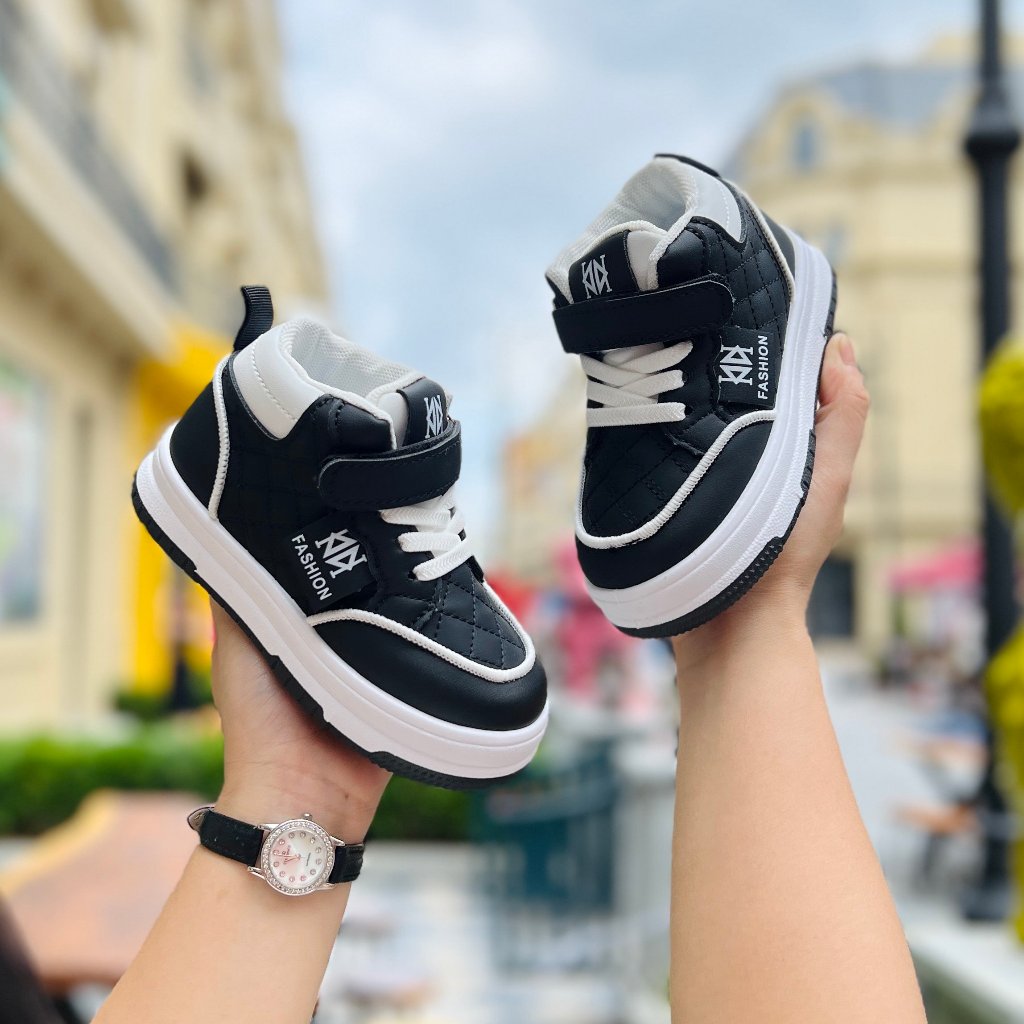 Hàng hót Mẫu mới _ Giày cổ cao thời trang cho bé trai bé gái phong cách Hàn Quốc, Chất đẹp