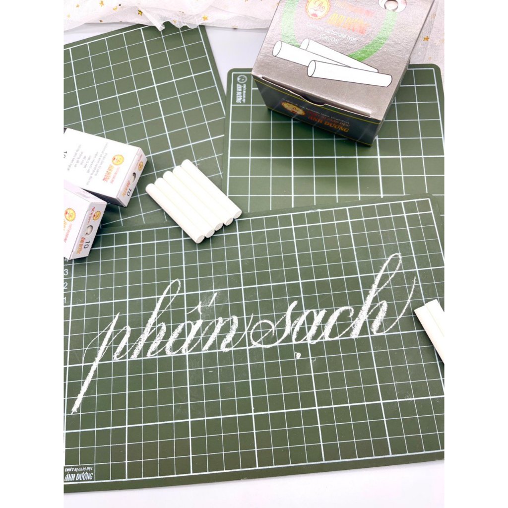 Phấn trắng thanh đậm viết bảng - phấn sạch clear