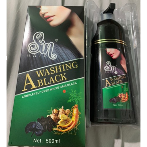 Dầu Gội Phủ Bạc SIN HAIR Nhật Bản 500ML - Thảo Dược Nhân Sâm Nhật Bản