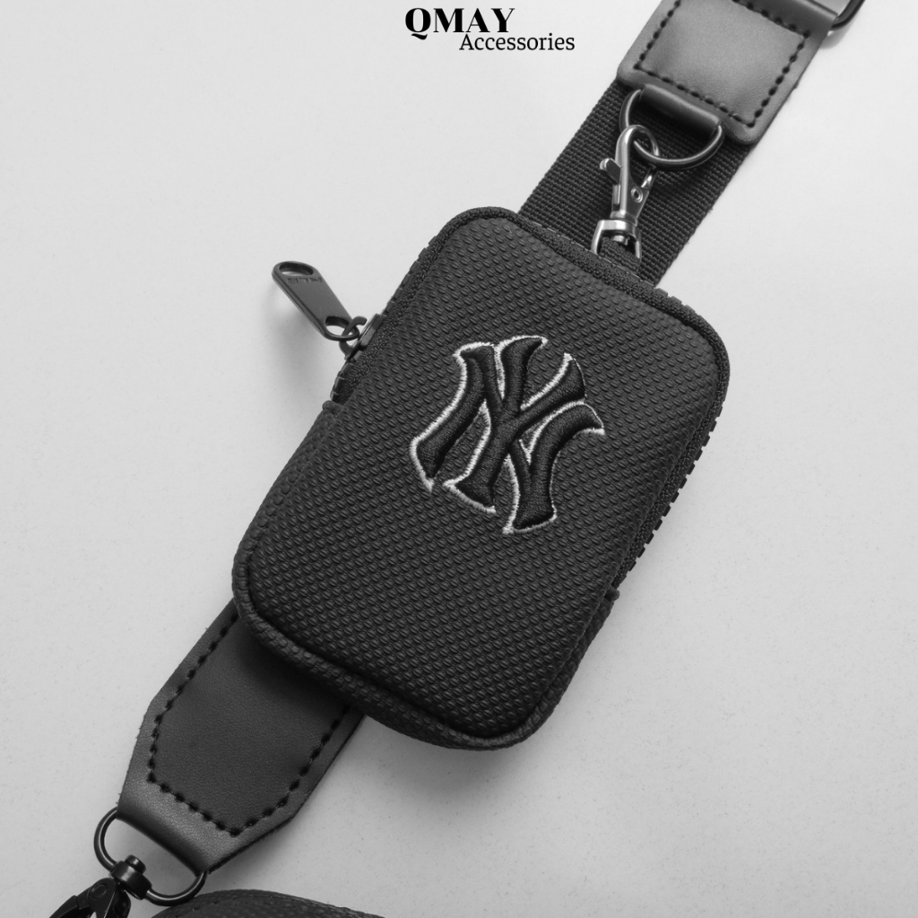 Túi Đeo Chéo NEWYORK MLB Logo Thêu Thời Trang Nam Nữ 2 Ngăn Tiện Lợi Full Tem Tag Size 24cm x 15cm x 6cm