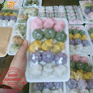 Bánh gạo hàn quốc  5 màu ( nhân mè , đậu phộng )