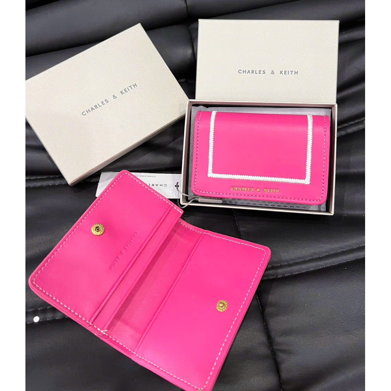 Ví charles keith mẫu mới màu hồng