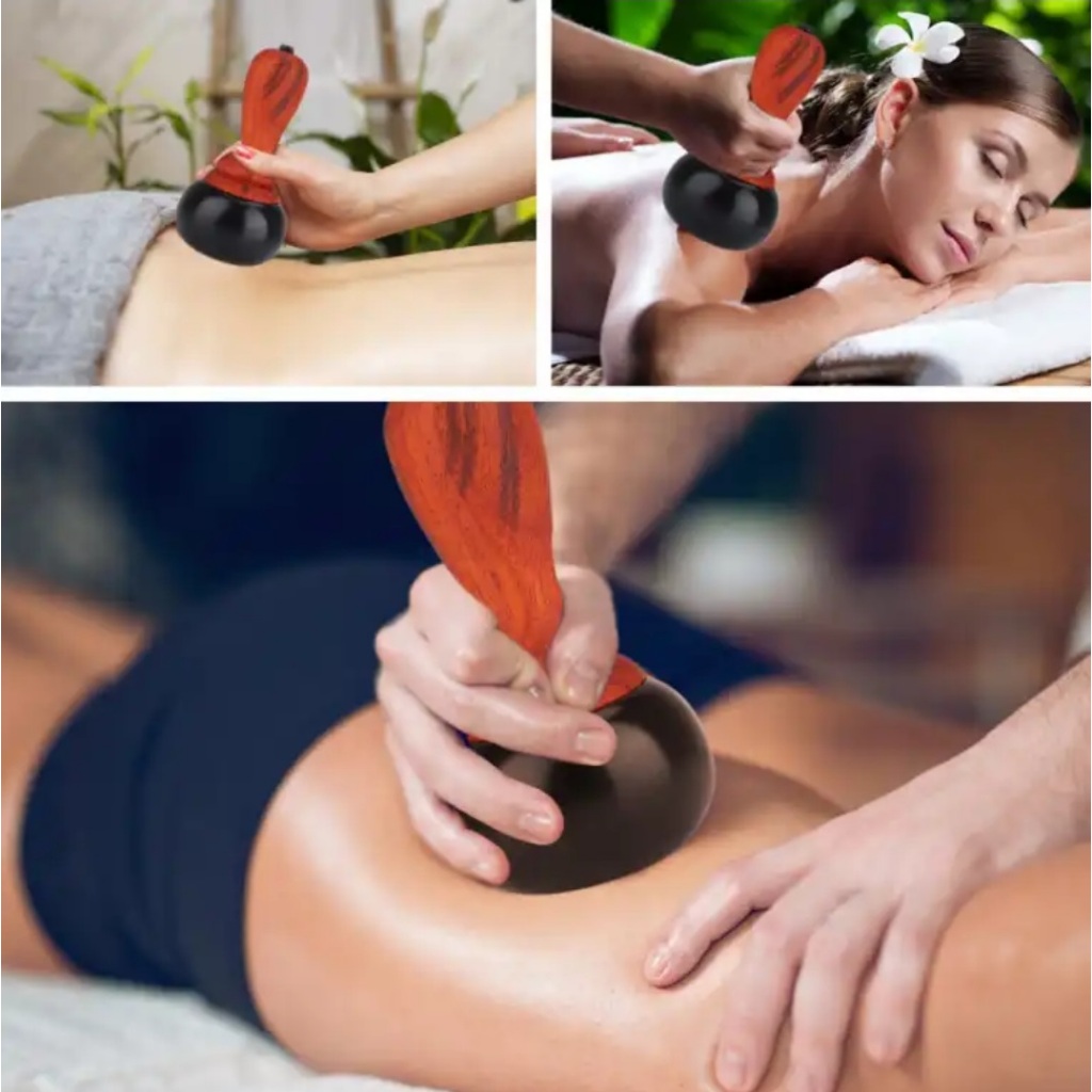 Máy Đá Nóng Gua Sha Chạy Điện Massage Đá Nóng Đả Thông Kinh Lạc, Máy Massage Đá Nóng Gua Sha
