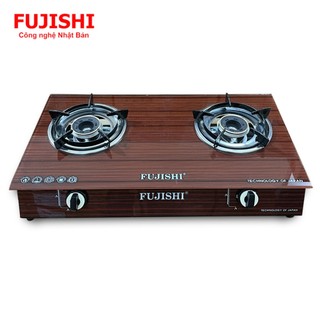 Bếp gas đôi mặt kính fujishi fj-086d - khung bếp cao 10 phân - tiết kiệm gas - bảo hành chính hãng 01 năm
