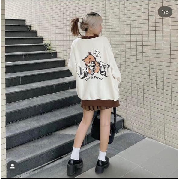 Áo Khoác Cardigan Nỉ Dáng Rộng Hình Lưng Unisex Nam Nữ Phối Viền Bigsize - Áo Nỉ Sweater Hoodie