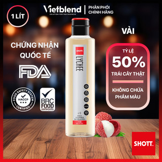 Syrup shott vị vải chai 1 lít
