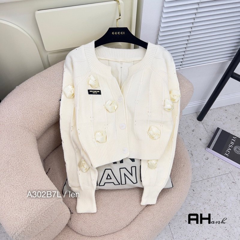 💋Áo khoác len hoa cao cấp