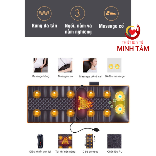 Đệm massage toàn thân MISUKO MAT-C87 hồng ngoại cao cấp