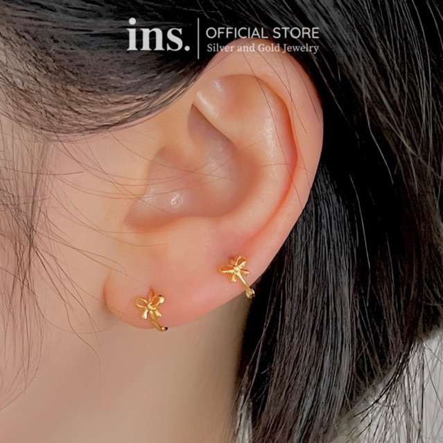 Khuyên tai bạc nữ INS khuyên nơ Loli xinh xắn dễ thương / Giá 1 chiếc