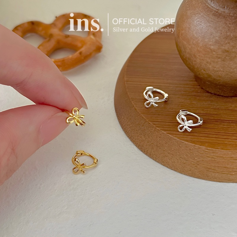 Khuyên tai bạc nữ INS khuyên nơ Loli xinh xắn dễ thương / Giá 1 chiếc