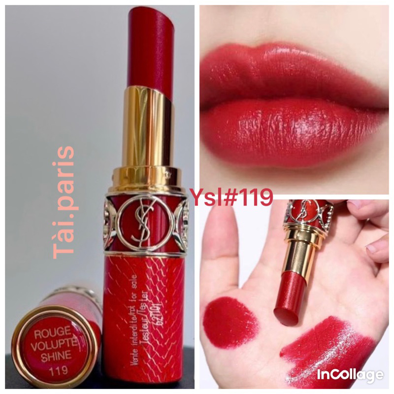 son ysl Shine Màu 119 - Màu đỏ berry
