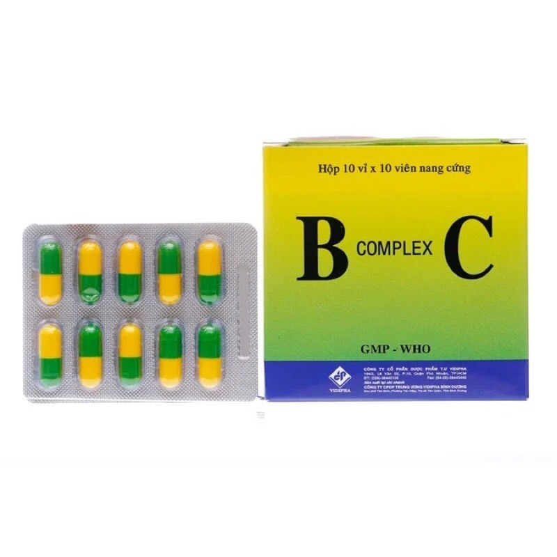 Viên Uống B Complex C Vidiphar  Bổ Sung Vitamin B, C..