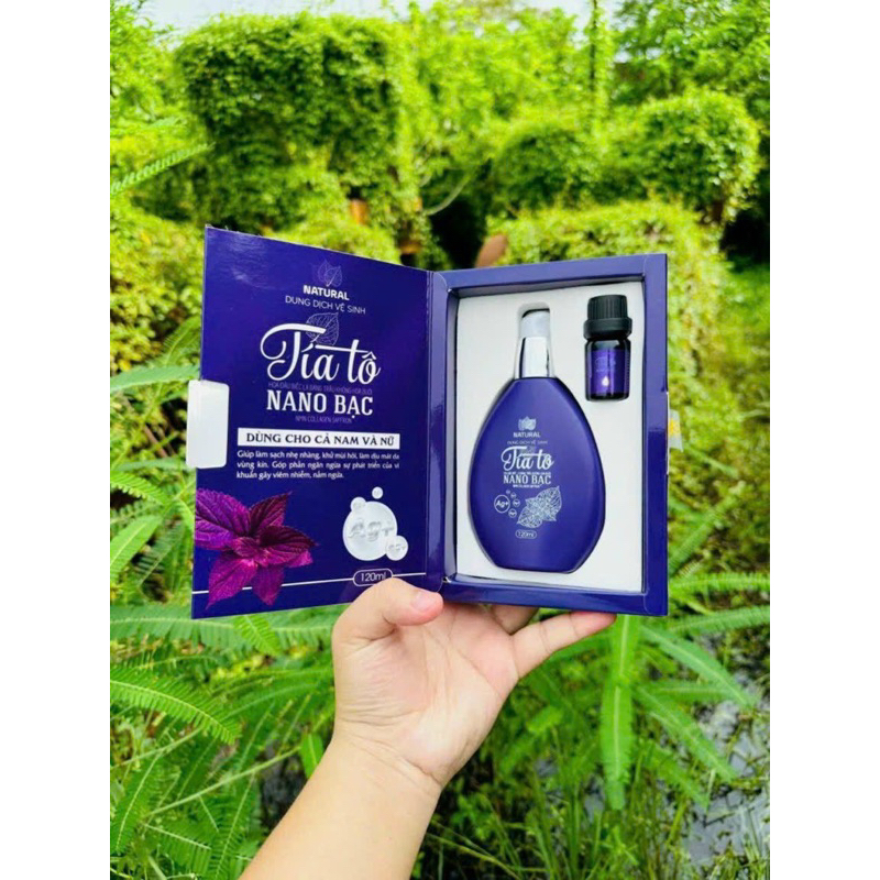 Dung dịch vệ sinh tía tô nano NMN Safffron kèm nước hoa cô bé