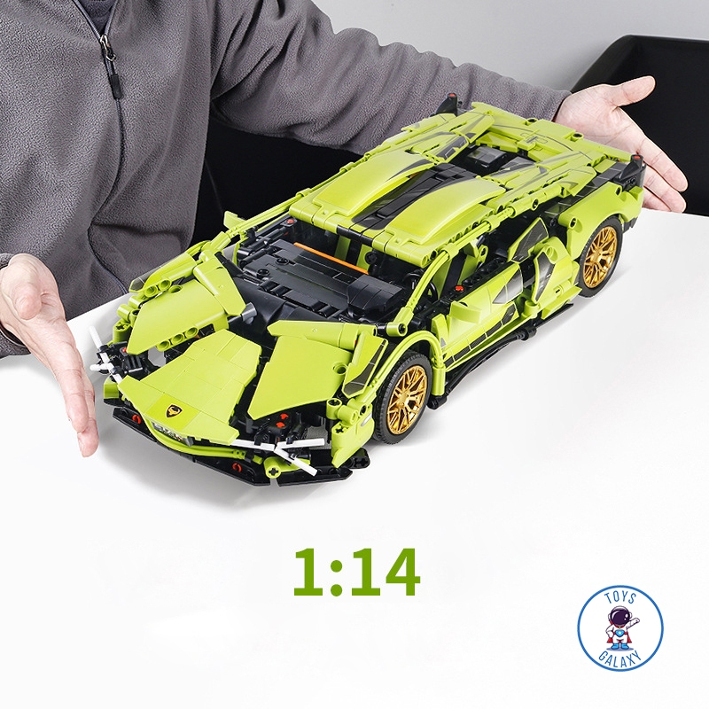 Đồ Chơi Lắp Ráp Mô Hình Điều Khiển Từ Xa RC Siêu Xe Lamborghini Sian / Aventador / Bugatti / Ferrari / Porsche JKC7101