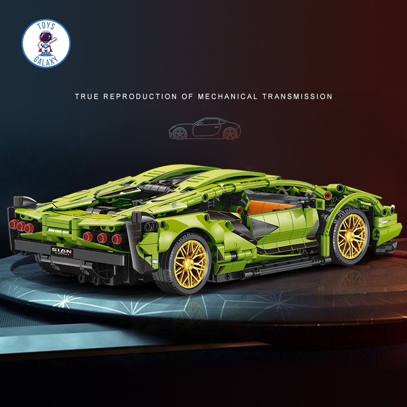 Đồ Chơi Lắp Ráp Mô Hình Điều Khiển Từ Xa RC Siêu Xe Lamborghini Sian / Aventador / Bugatti / Ferrari / Porsche JKC7101