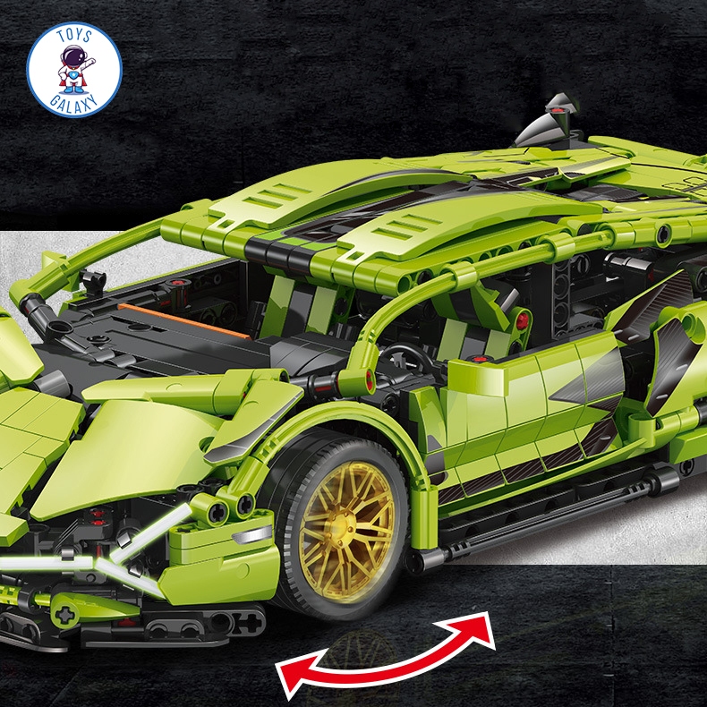 Đồ Chơi Lắp Ráp Mô Hình Điều Khiển Từ Xa RC Siêu Xe Lamborghini Sian / Aventador / Bugatti / Ferrari / Porsche JKC7101