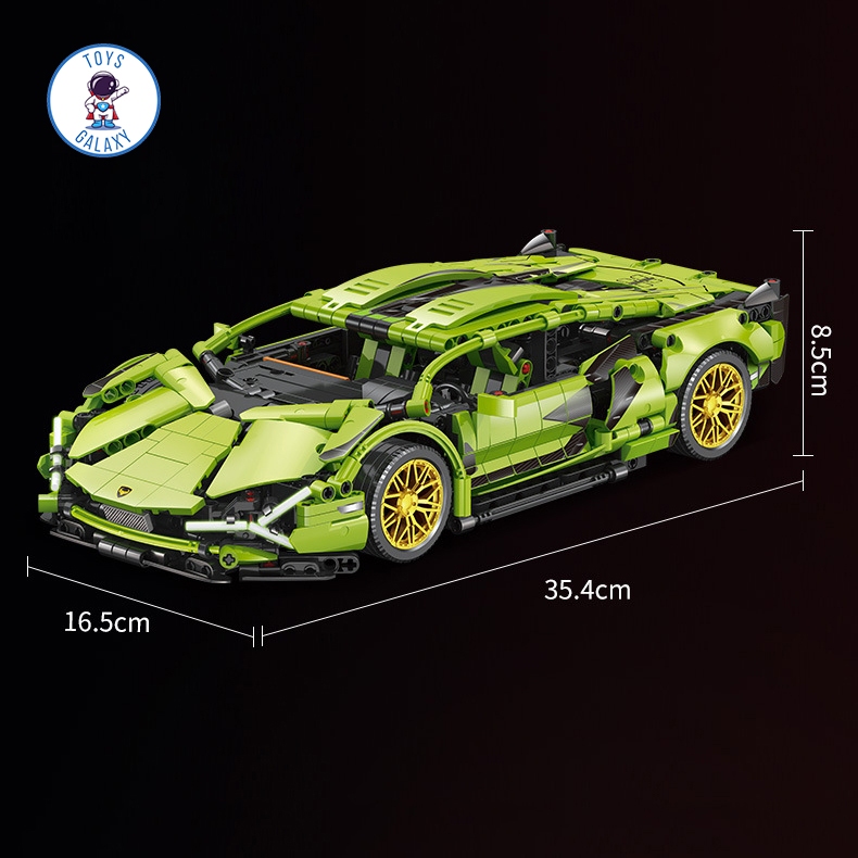 Đồ Chơi Lắp Ráp Mô Hình Điều Khiển Từ Xa RC Siêu Xe Lamborghini Sian / Aventador / Bugatti / Ferrari / Porsche JKC7101