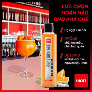 Syrup SHOTT Vị Đào (Triple Peach) Chai 1 Lít