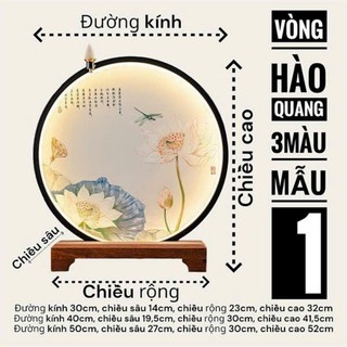 VÒNG ĐÈN HÀO QUANG 30CM